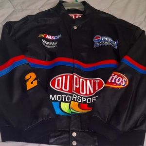 Chase Authentics reversible leather NASCAR Jeff Gordon jacket